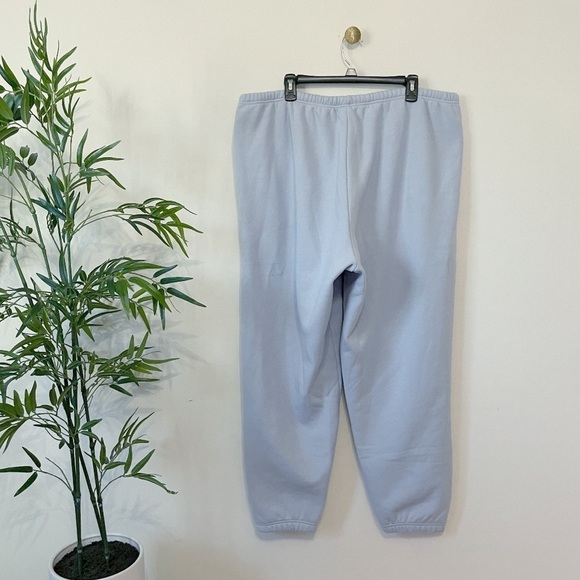 NWOT SKIMS cotton fleece classic jogger sweatpants periwinkle blue size 2X - Picture 6 of 10